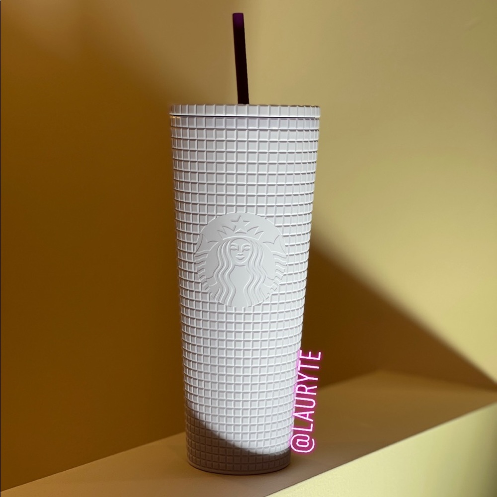 Starbucks Purple Lilac Grid And Color Changing Cup - Picture 3 of 5